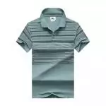 lacoste t-shirt new arrival la stripe mid light blue